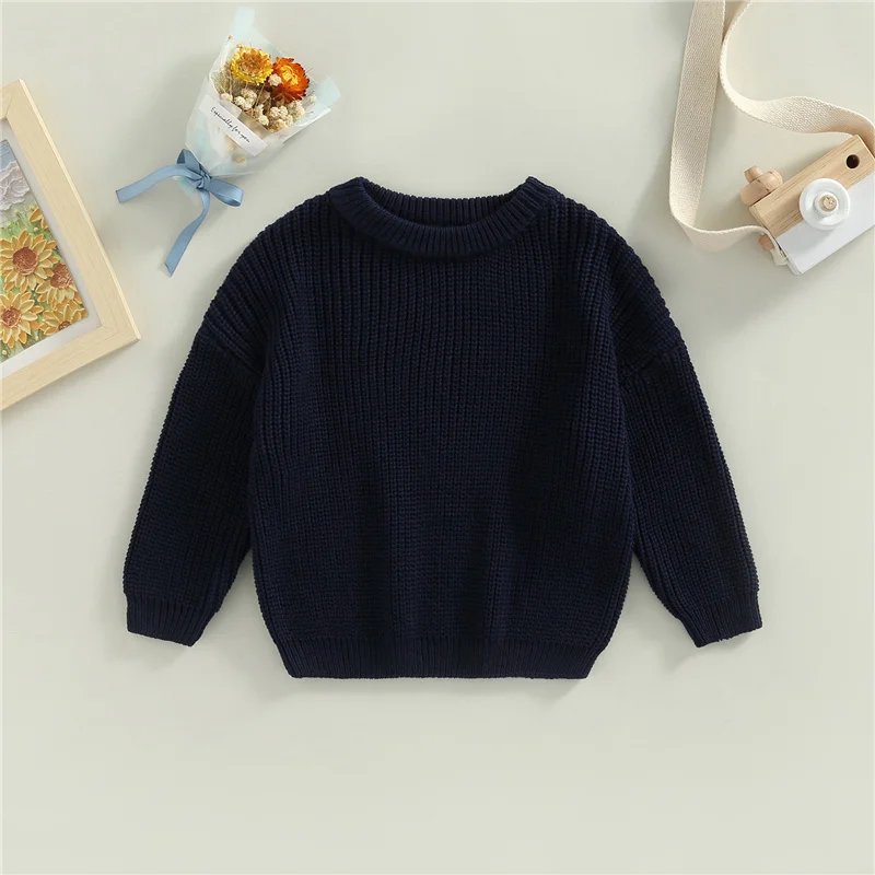 Suefunskry Newborn Baby Girl Boy Knitted Long Sleeve Autumn Winter Sweater Solid Loose Pullover Casual Tops Kids Clothes 3M-5Y Suefunskry Newborn Baby Girl Boy Knitted Long Sleeve Autumn Winter Sweater Solid Loose Pullover Casual Tops Kids Clothes 3M-5Y