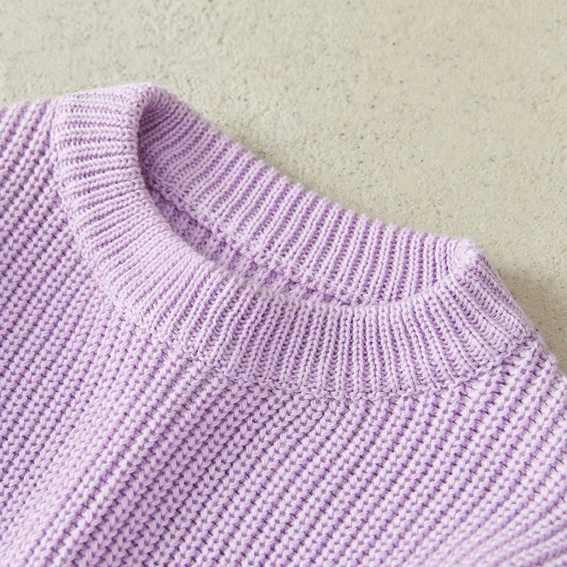 Suefunskry Newborn Baby Girl Boy Knitted Long Sleeve Autumn Winter Sweater Solid Loose Pullover Casual Tops Kids Clothes 3M-5Y Suefunskry Newborn Baby Girl Boy Knitted Long Sleeve Autumn Winter Sweater Solid Loose Pullover Casual Tops Kids Clothes 3M-5Y