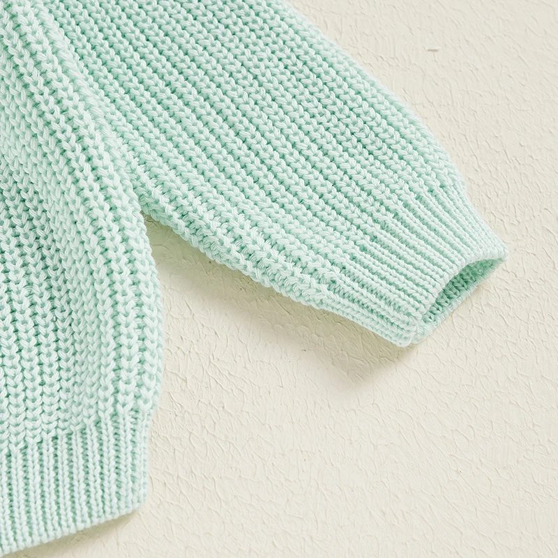 Suefunskry Newborn Baby Girl Boy Knitted Long Sleeve Autumn Winter Sweater Solid Loose Pullover Casual Tops Kids Clothes 3M-5Y Suefunskry Newborn Baby Girl Boy Knitted Long Sleeve Autumn Winter Sweater Solid Loose Pullover Casual Tops Kids Clothes 3M-5Y
