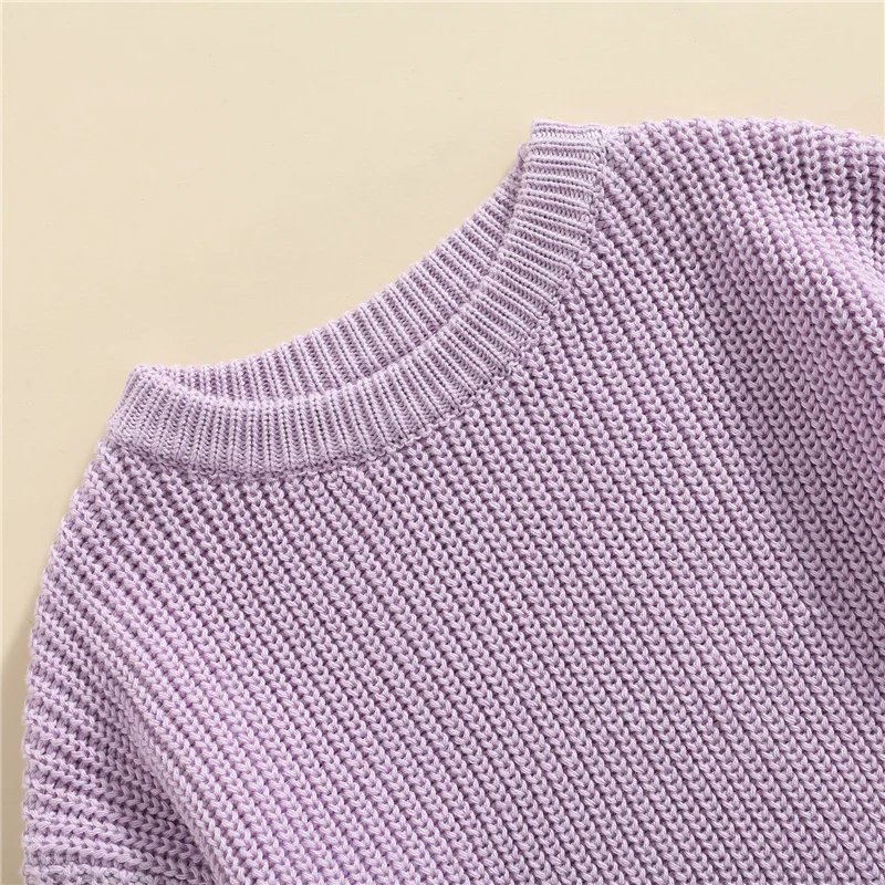 Suefunskry Newborn Baby Girl Boy Knitted Long Sleeve Autumn Winter Sweater Solid Loose Pullover Casual Tops Kids Clothes 3M-5Y Suefunskry Newborn Baby Girl Boy Knitted Long Sleeve Autumn Winter Sweater Solid Loose Pullover Casual Tops Kids Clothes 3M-5Y