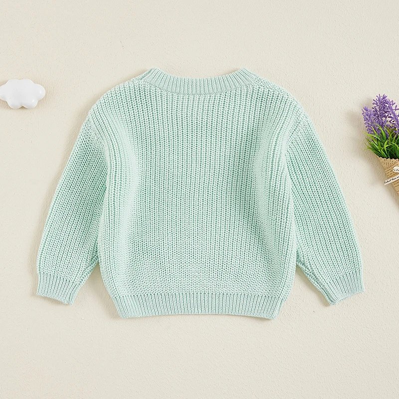 Suefunskry Newborn Baby Girl Boy Knitted Long Sleeve Autumn Winter Sweater Solid Loose Pullover Casual Tops Kids Clothes 3M-5Y Suefunskry Newborn Baby Girl Boy Knitted Long Sleeve Autumn Winter Sweater Solid Loose Pullover Casual Tops Kids Clothes 3M-5Y