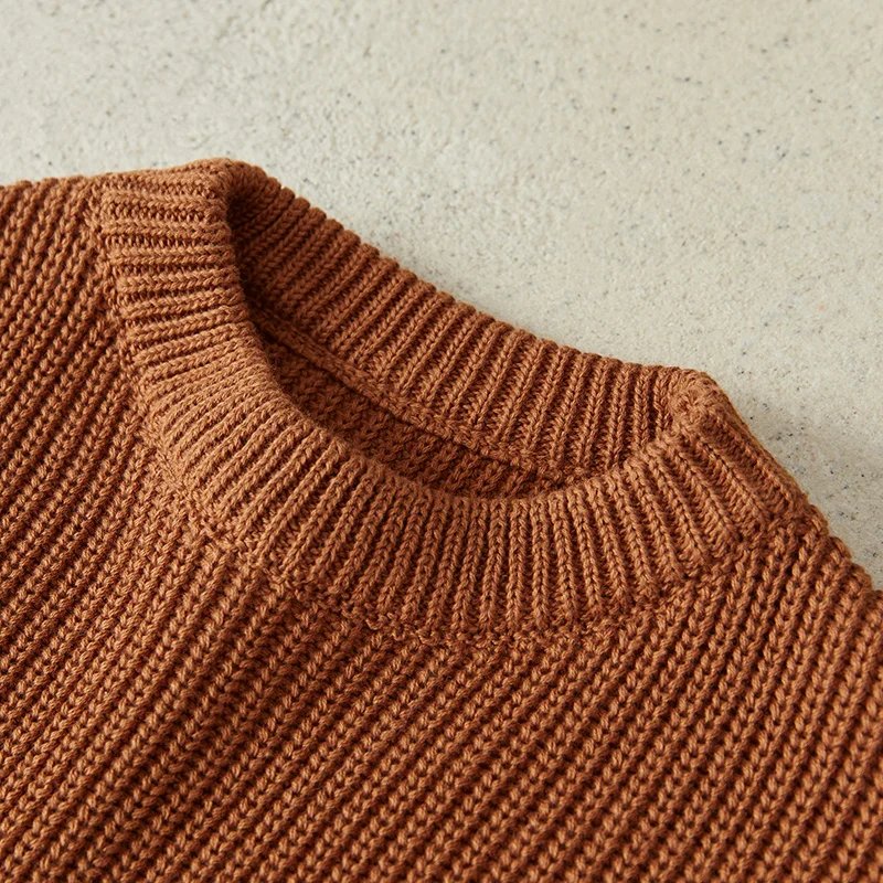 Suefunskry Newborn Baby Girl Boy Knitted Long Sleeve Autumn Winter Sweater Solid Loose Pullover Casual Tops Kids Clothes 3M-5Y Suefunskry Newborn Baby Girl Boy Knitted Long Sleeve Autumn Winter Sweater Solid Loose Pullover Casual Tops Kids Clothes 3M-5Y