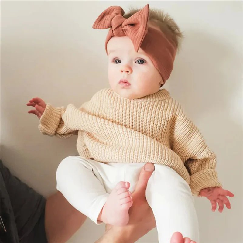 Suefunskry Newborn Baby Girl Boy Knitted Long Sleeve Autumn Winter Sweater Solid Loose Pullover Casual Tops Kids Clothes 3M-5Y Suefunskry Newborn Baby Girl Boy Knitted Long Sleeve Autumn Winter Sweater Solid Loose Pullover Casual Tops Kids Clothes 3M-5Y