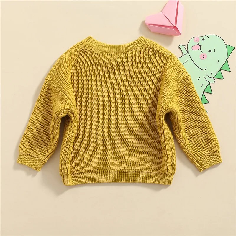 Suefunskry Newborn Baby Girl Boy Knitted Long Sleeve Autumn Winter Sweater Solid Loose Pullover Casual Tops Kids Clothes 3M-5Y Suefunskry Newborn Baby Girl Boy Knitted Long Sleeve Autumn Winter Sweater Solid Loose Pullover Casual Tops Kids Clothes 3M-5Y