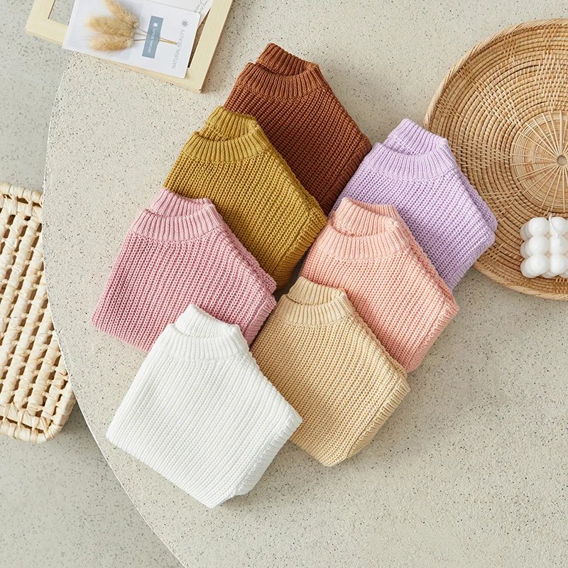 Suefunskry Newborn Baby Girl Boy Knitted Long Sleeve Autumn Winter Sweater Solid Loose Pullover Casual Tops Kids Clothes 3M-5Y Suefunskry Newborn Baby Girl Boy Knitted Long Sleeve Autumn Winter Sweater Solid Loose Pullover Casual Tops Kids Clothes 3M-5Y