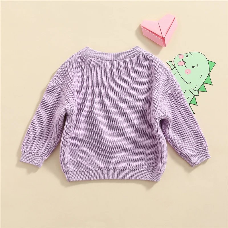 Suefunskry Newborn Baby Girl Boy Knitted Long Sleeve Autumn Winter Sweater Solid Loose Pullover Casual Tops Kids Clothes 3M-5Y Suefunskry Newborn Baby Girl Boy Knitted Long Sleeve Autumn Winter Sweater Solid Loose Pullover Casual Tops Kids Clothes 3M-5Y