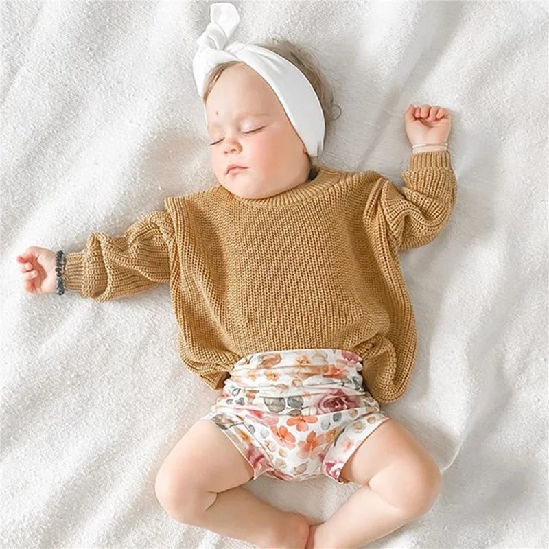 Suefunskry Newborn Baby Girl Boy Knitted Long Sleeve Autumn Winter Sweater Solid Loose Pullover Casual Tops Kids Clothes 3M-5Y Suefunskry Newborn Baby Girl Boy Knitted Long Sleeve Autumn Winter Sweater Solid Loose Pullover Casual Tops Kids Clothes 3M-5Y