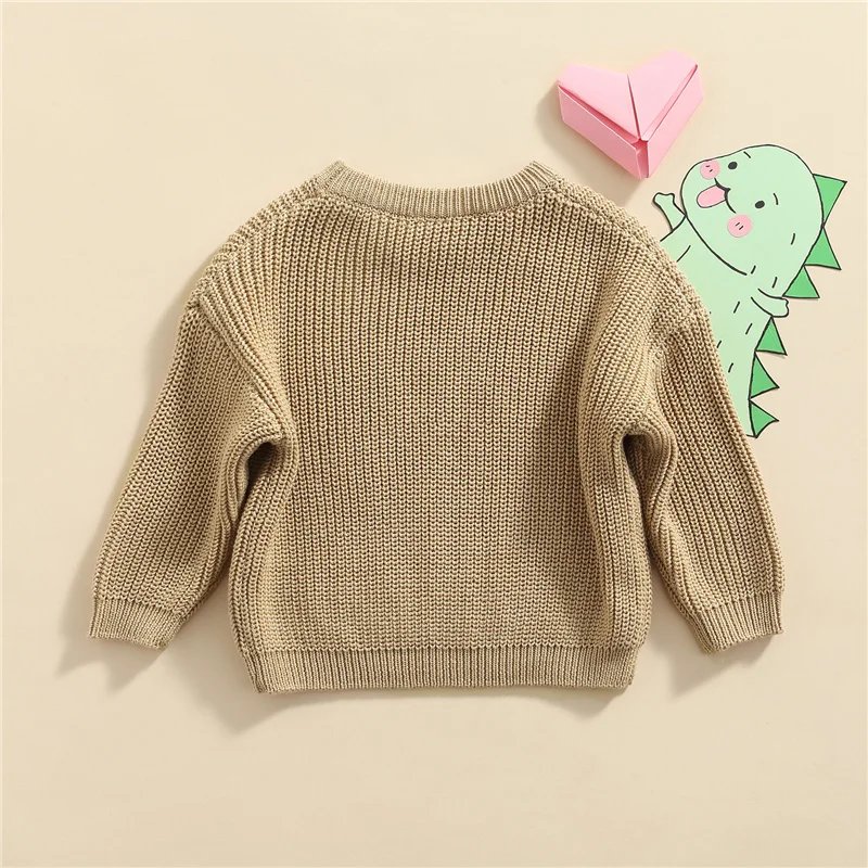 Suefunskry Newborn Baby Girl Boy Knitted Long Sleeve Autumn Winter Sweater Solid Loose Pullover Casual Tops Kids Clothes 3M-5Y Suefunskry Newborn Baby Girl Boy Knitted Long Sleeve Autumn Winter Sweater Solid Loose Pullover Casual Tops Kids Clothes 3M-5Y