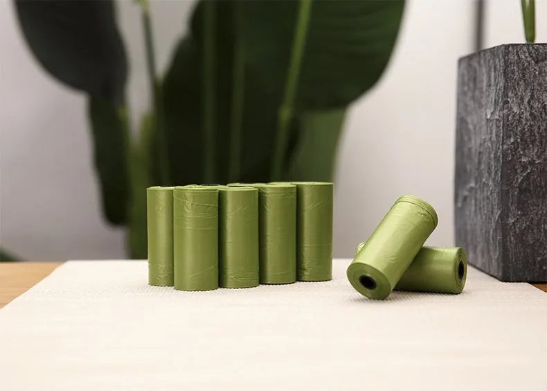 Biodegradable Pet Waste Bags Thickened Portable Printed Dog Poop Bags Eco-friendly Outdoor Pet Poop Pickup Bags with Organizer