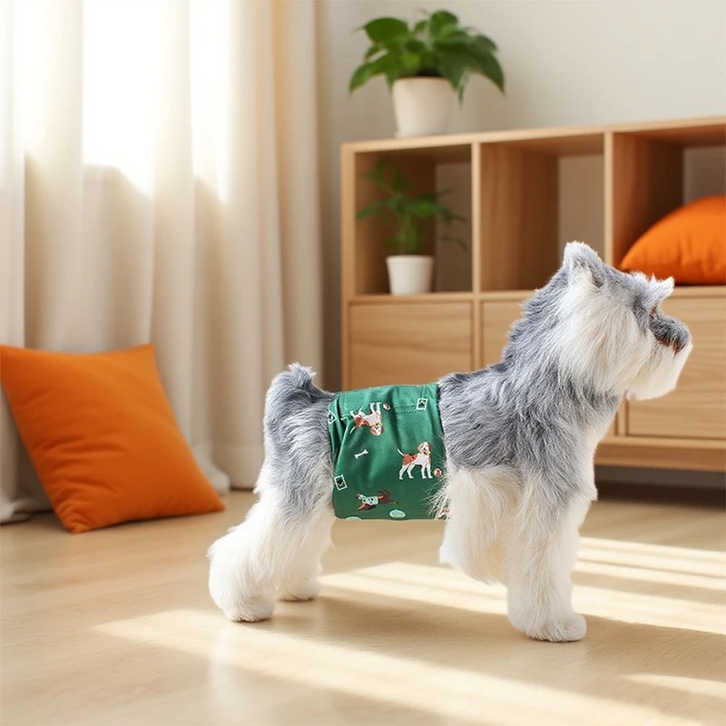 Male Dog Diapers Washable & Reusable - Eco-Friendly Pet Sanitary Wraps, Waterproof Leak-Proof Doggie Diapers Perfect for Puppies