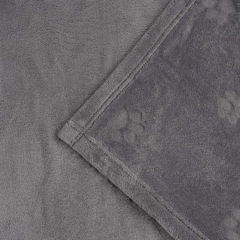 Benepaw Soft Fluffy Fleece Dog Blanket Flannel Throw Cute 3D Paw Design Eco-friendly Cozy Pet Bed Mat Puppy Cat Easy To Wash