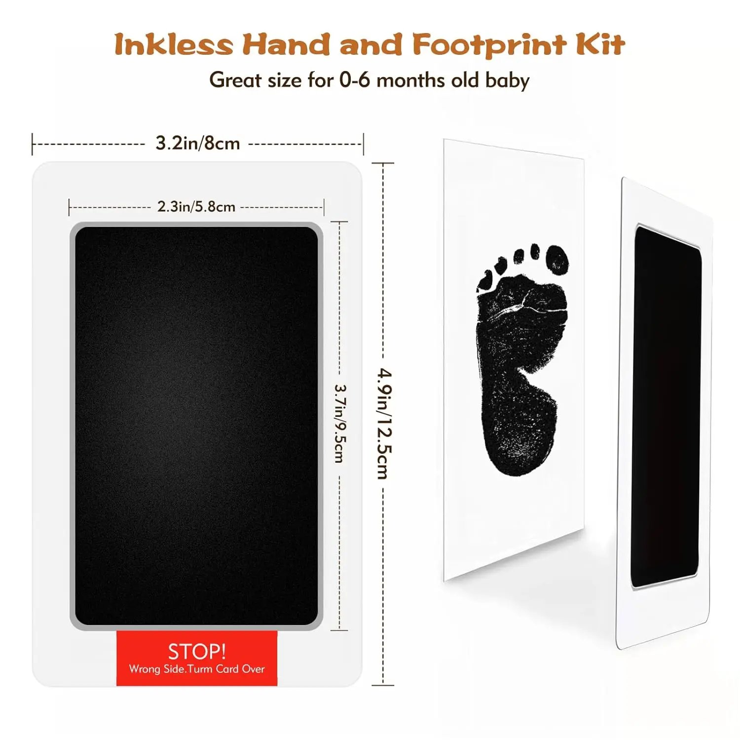 Safe Non-toxic Baby Footprints Handprint No Touch Skin Inkless Ink Pads Kits for 0-10 Months Newborn Pet Dog Footprint Souvenir Safe Non-toxic Baby Footprints Handprint No Touch Skin Inkless Ink Pads Kits for 0-10 Months Newborn Pet Dog Footprint Souvenir