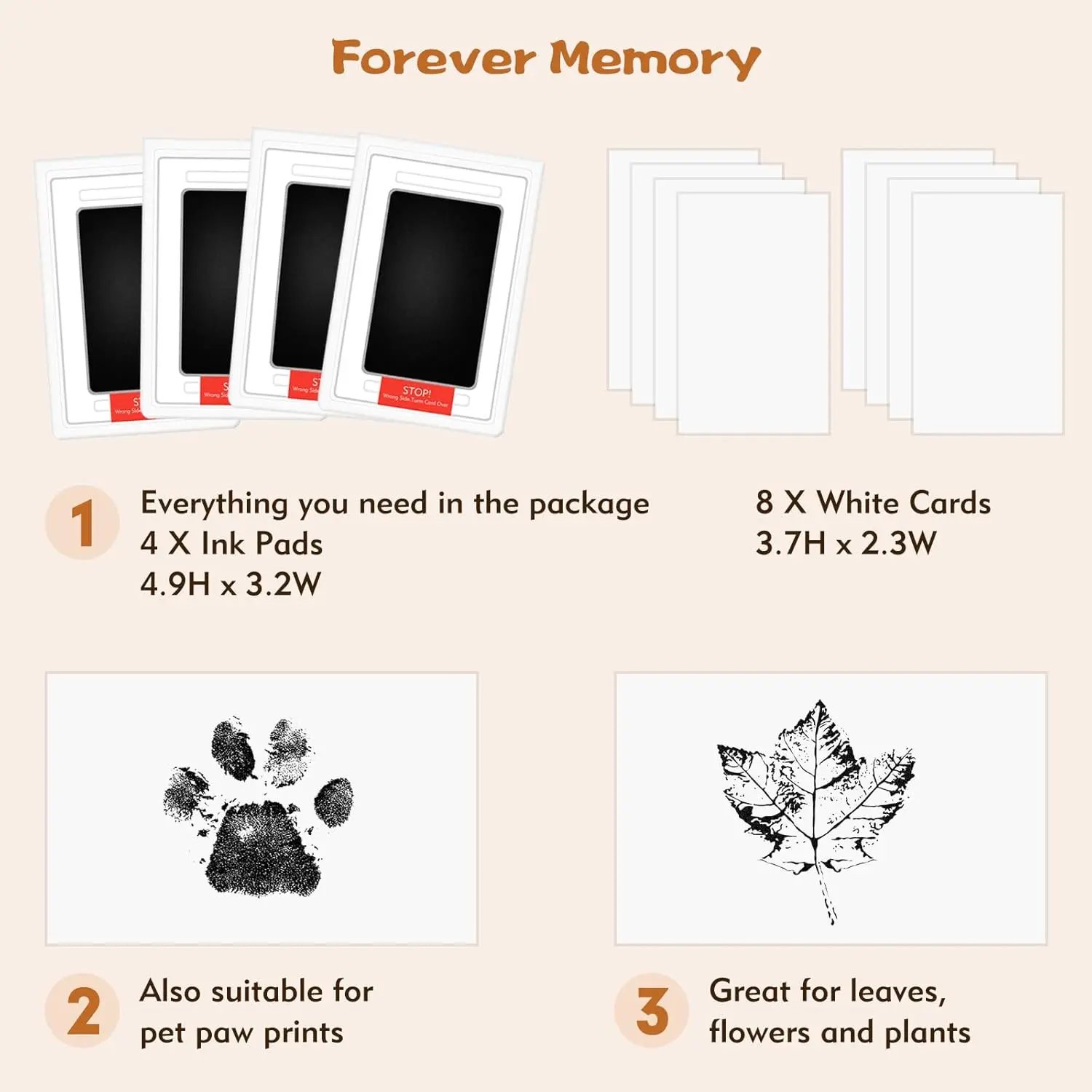 Safe Non-toxic Baby Footprints Handprint No Touch Skin Inkless Ink Pads Kits for 0-10 Months Newborn Pet Dog Footprint Souvenir Safe Non-toxic Baby Footprints Handprint No Touch Skin Inkless Ink Pads Kits for 0-10 Months Newborn Pet Dog Footprint Souvenir