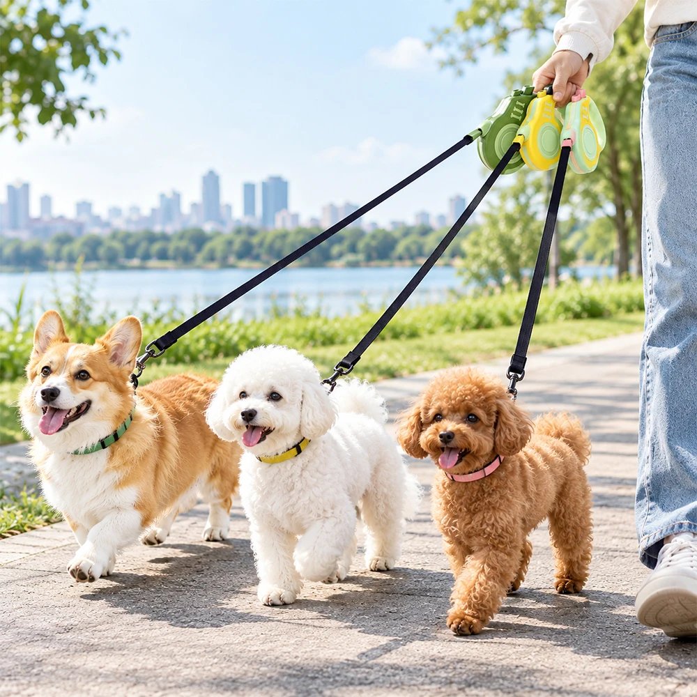 3M 5M Retractable Dog Leash Ergonomic Handle Automatic Extending Puppy Walking Leash Lead for Small Dogs Daily Outdoor Walking