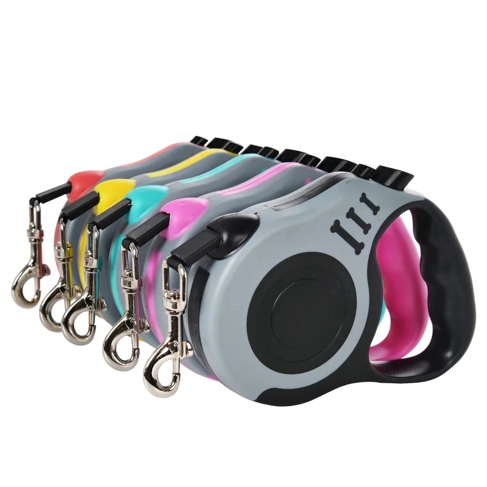 3M 5M Retractable Dog Leash Ergonomic Handle Automatic Extending Puppy Walking Leash Lead for Small Dogs Daily Outdoor Walking