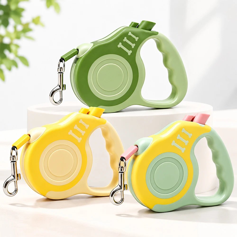 3M 5M Retractable Dog Leash Ergonomic Handle Automatic Extending Puppy Walking Leash Lead for Small Dogs Daily Outdoor Walking