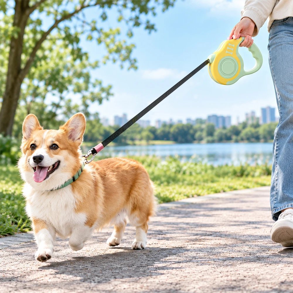 3M 5M Retractable Dog Leash Ergonomic Handle Automatic Extending Puppy Walking Leash Lead for Small Dogs Daily Outdoor Walking