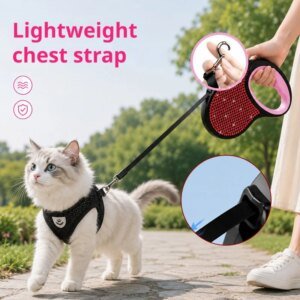 Automatic Retractable Dog Leash with Anti-Slip Handle