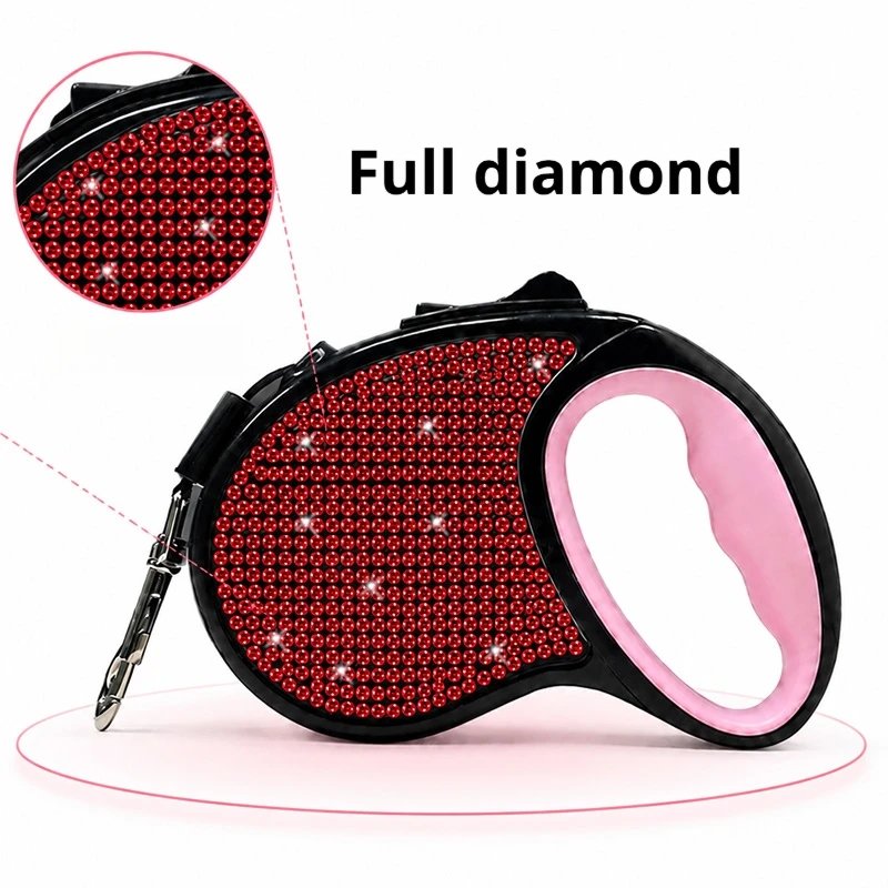 Automatic Retractable Dog Leash Anti Slip Handle Portable Pet Walking Traction Rope For Small Medium Dogs Daily Outdoor Walking