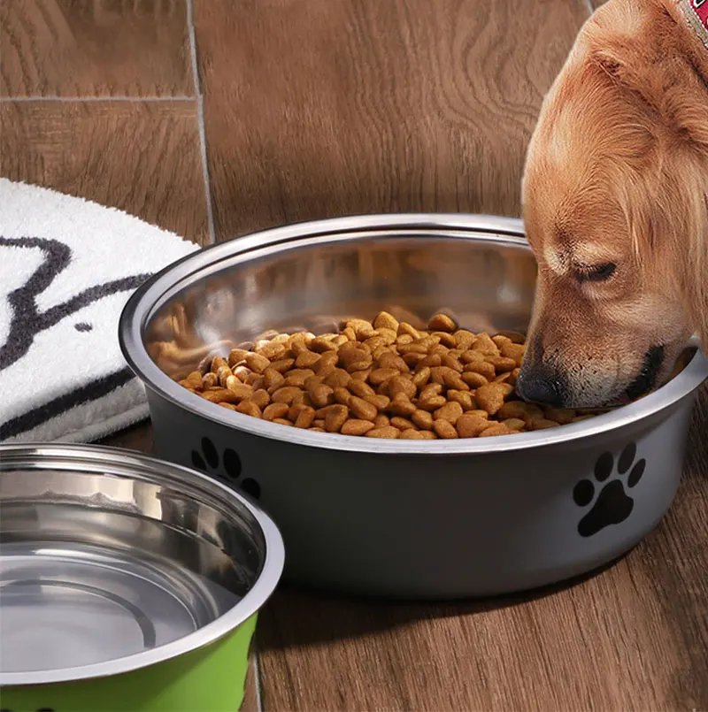 Dog Water Bowl with Non-Slip Rubber Base And Cats And Dogs Drinking Water Feeding Pet Bowl Stainless Steel Pet Feeders Pets Dogs Dog Water Bowl with Non-Slip Rubber Base And Cats And Dogs Drinking Water Feeding Pet Bowl Stainless Steel Pet Feeders Pets Dogs