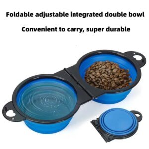 2-in-1 Foldable Travel Bowl for Cats and Dogs