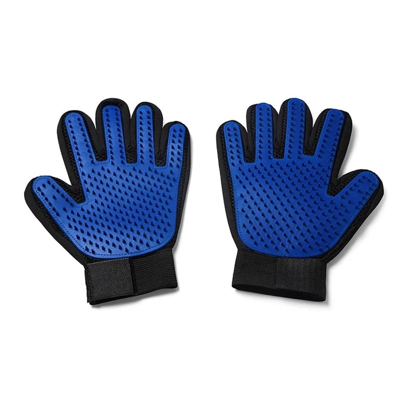 Silicone Pet Grooming Gloves Cats Hair Brush and Comb Gloves to Bathe Dogs Cleaning Hair Removal for Dog Animal Use Supplies
