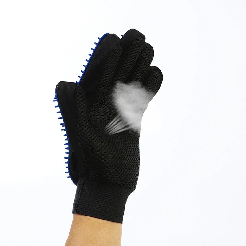 Silicone Pet Grooming Gloves Cats Hair Brush and Comb Gloves to Bathe Dogs Cleaning Hair Removal for Dog Animal Use Supplies