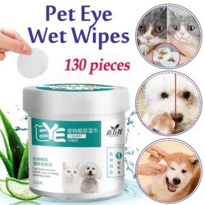 Pet Eye Cleaning Wipes for Cats and Dogs