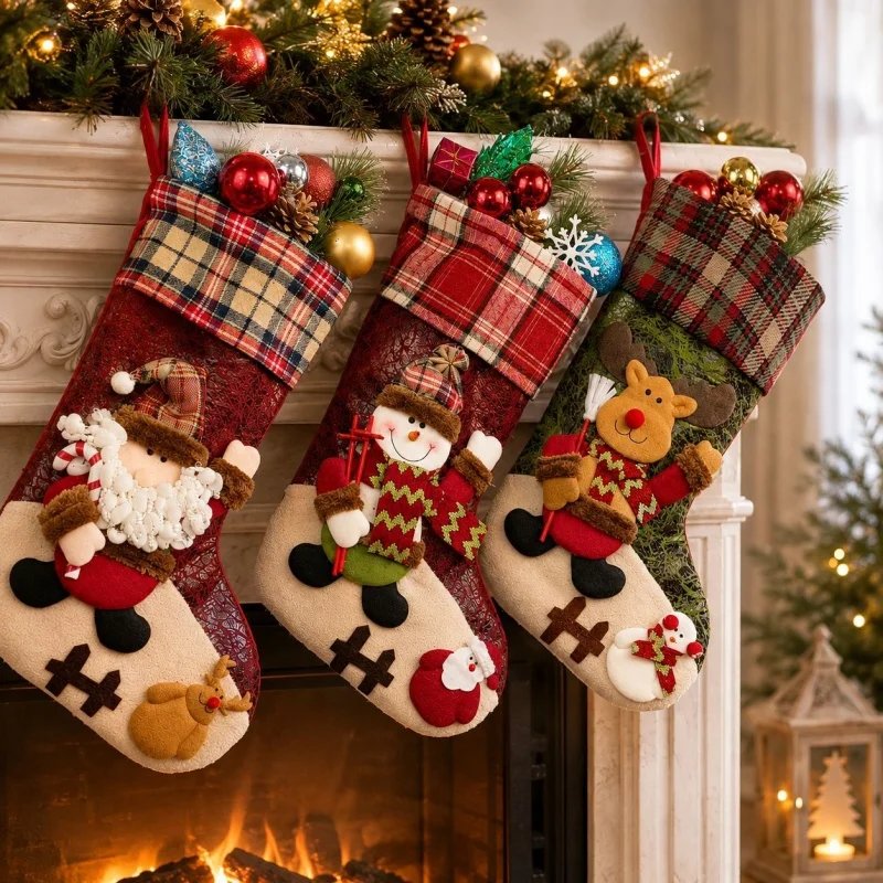 1/3PCS Christmas Stockings 18 1/3PCS Christmas Stockings 18