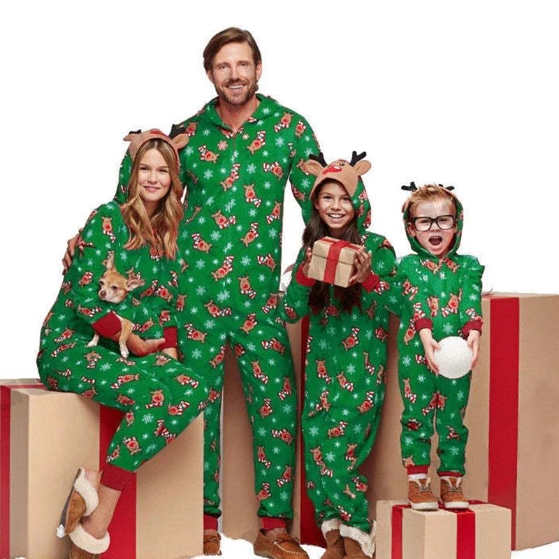 Christmas Family Matching Onesie Elk Print Cute Soft Jumpsuit Mom Dad Kids Clothing Sets Hooded Zipper Overall Xmas Look Pyjamas Christmas Family Matching Onesie Elk Print Cute Soft Jumpsuit Mom Dad Kids Clothing Sets Hooded Zipper Overall Xmas Look Pyjamas