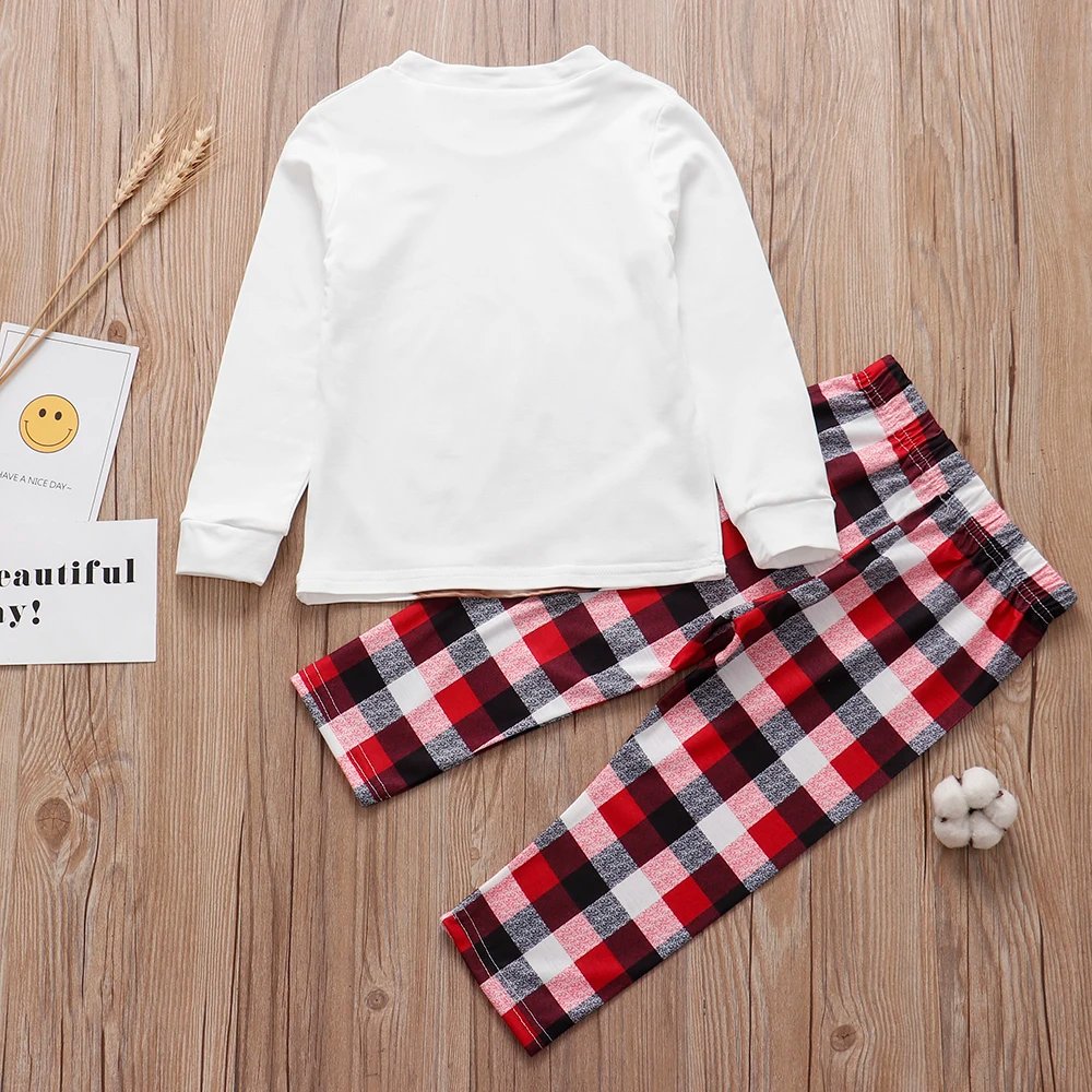Family Matching Christmas Pajamas Sets Mother And Kids Pyjamas Deer Print Tops+Pants Xmas Sleepwear Baby Romper Pet Dog Clothes Family Matching Christmas Pajamas Sets Mother And Kids Pyjamas Deer Print Tops+Pants Xmas Sleepwear Baby Romper Pet Dog Clothes