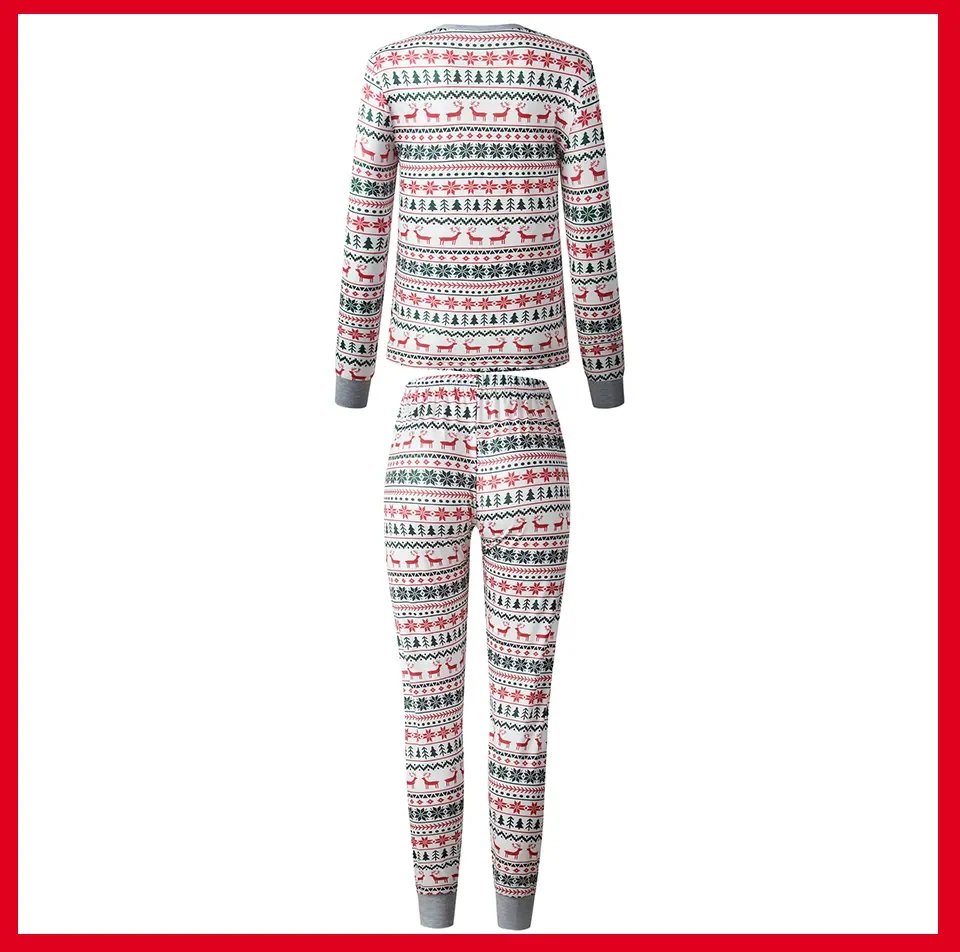 2023 Christmas Family Matching Pajamas New Year Xmas Father Mother Kids Baby Clothes Set Dad Mom And Daughter Son Pyjamas Outfit