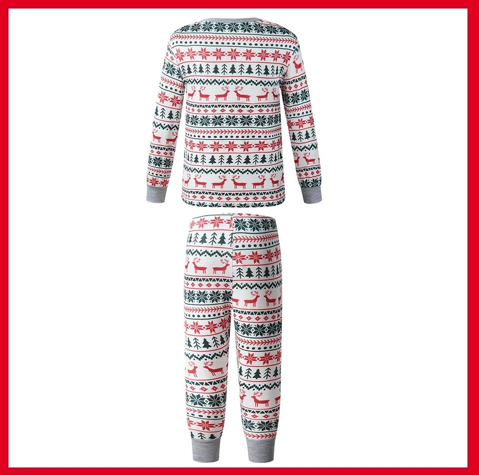 2023 Christmas Family Matching Pajamas New Year Xmas Father Mother Kids Baby Clothes Set Dad Mom And Daughter Son Pyjamas Outfit