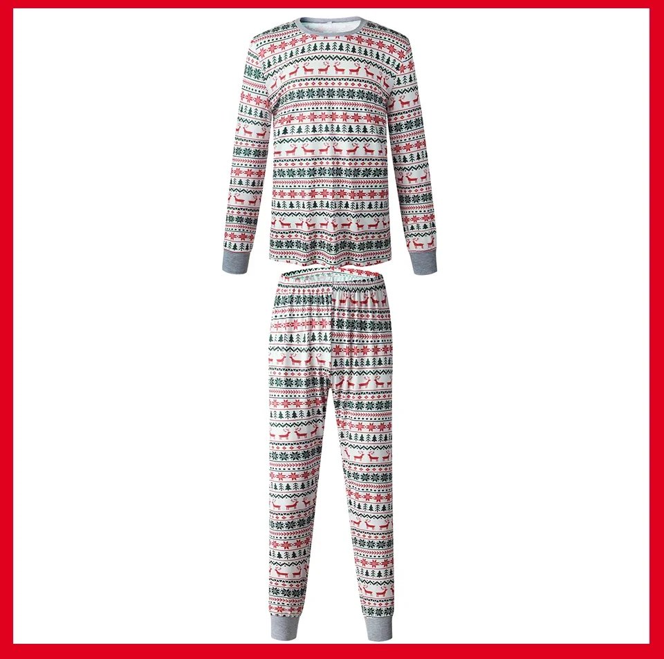 2023 Christmas Family Matching Pajamas New Year Xmas Father Mother Kids Baby Clothes Set Dad Mom And Daughter Son Pyjamas Outfit
