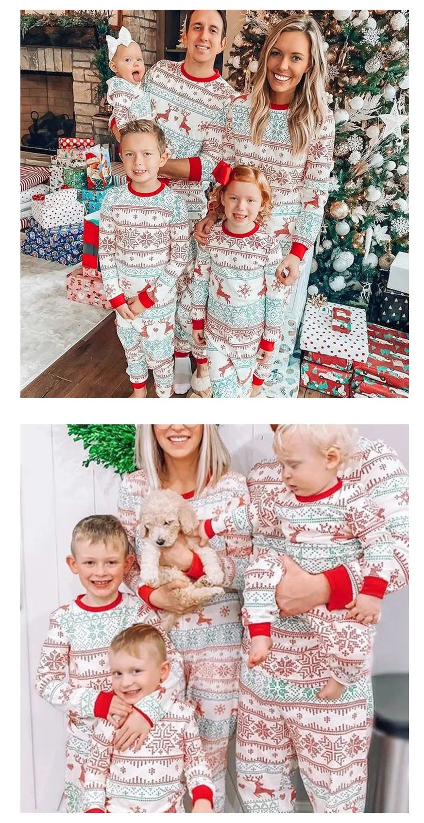 2025 New Family Christmas Pajamas Mom Dad Kids Matching Clothing Set Baby Romper Pjs Soft Loose 2 Pieces Suit Homewear Xmas Look 2025 New Family Christmas Pajamas Mom Dad Kids Matching Clothing Set Baby Romper Pjs Soft Loose 2 Pieces Suit Homewear Xmas Look