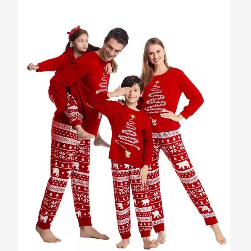 2025 New Family Christmas Pajamas Mom Dad Kids Matching Clothing Set Baby Romper Pjs Soft Loose 2 Pieces Suit Homewear Xmas Look 2025 New Family Christmas Pajamas Mom Dad Kids Matching Clothing Set Baby Romper Pjs Soft Loose 2 Pieces Suit Homewear Xmas Look