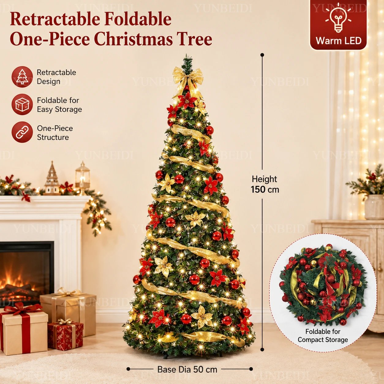 150CM with lights