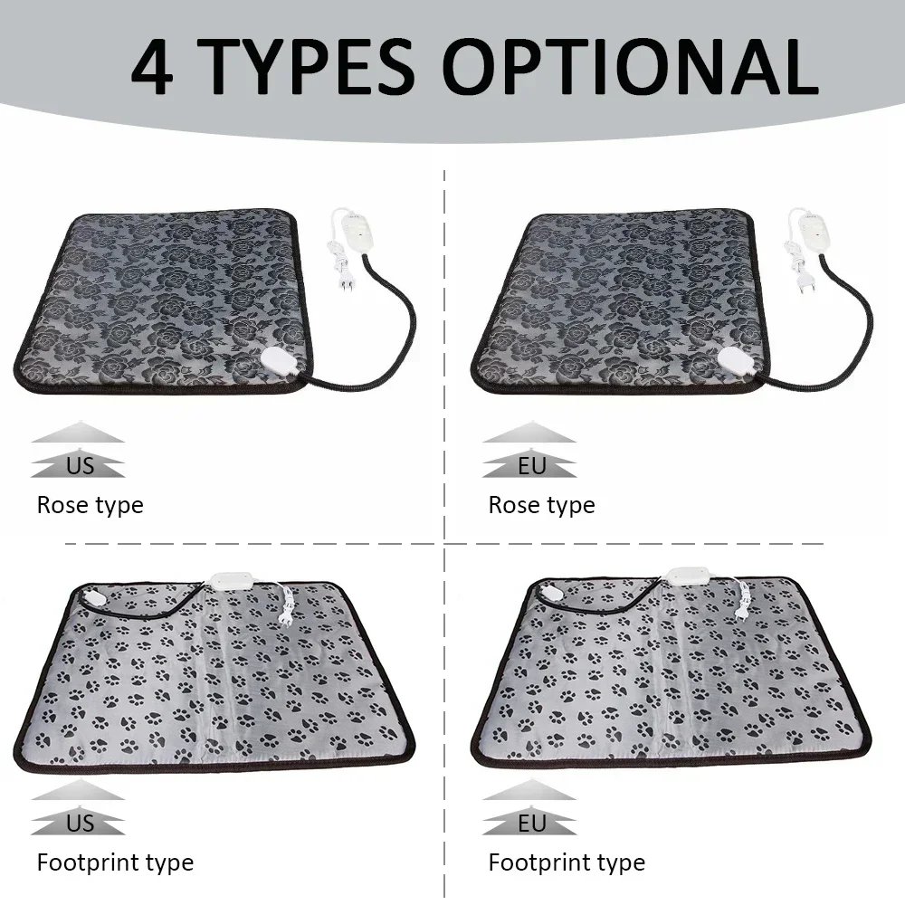 Winter Pet Heating Blanket Waterproof Wearable Wear Resistant Temperature Warm Cat Dog Mattress Indoor Heating Pad Pet Supplies