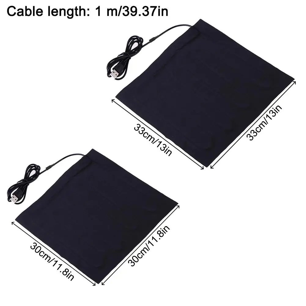 USB Pet Heating Pad Waterproof Constant 45°C Warm Mat 1m Power Cord Foldable Machine Washable Cat Dog Winter Warm Bed Mat