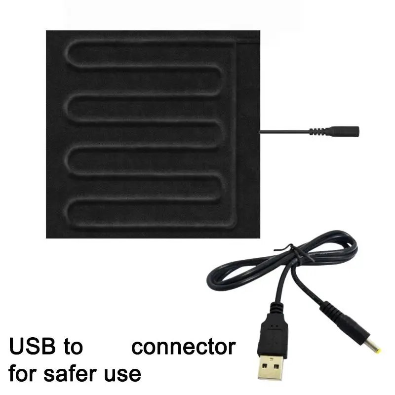 USB Pet Heating Pad Waterproof Constant 45°C Warm Mat 1m Power Cord Foldable Machine Washable Cat Dog Winter Warm Bed Mat