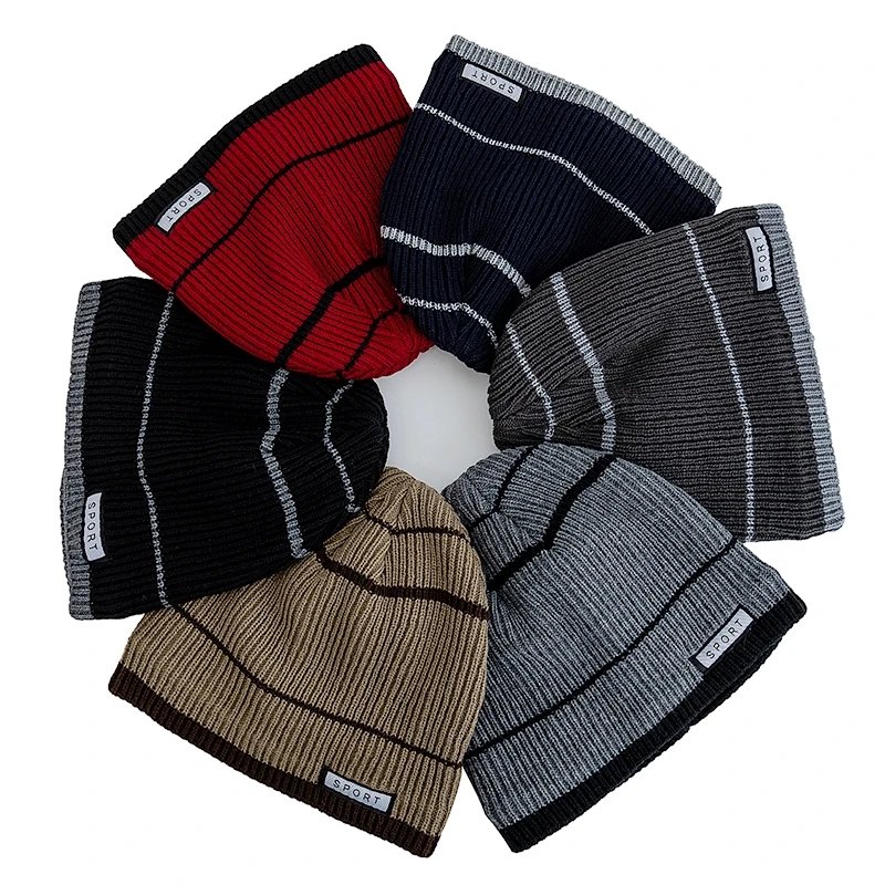 Unisex New Designer Winter Hats Cap Plush Fur Lined Streetwear Warm Beanies For Man Woman Casual Winter Ski Knitted Hats