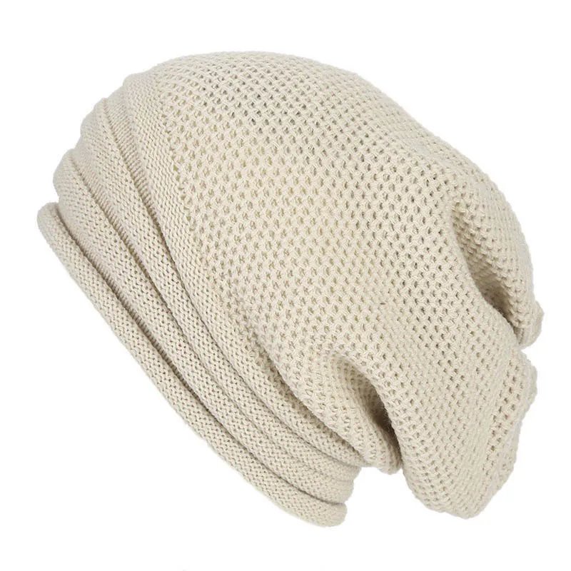 Winter Baggy Slouchy Beanie Hat Wool Knitted Warm Cap for Men Women Beanie Oversized Winter Hat for Skiing Cappello Uomo