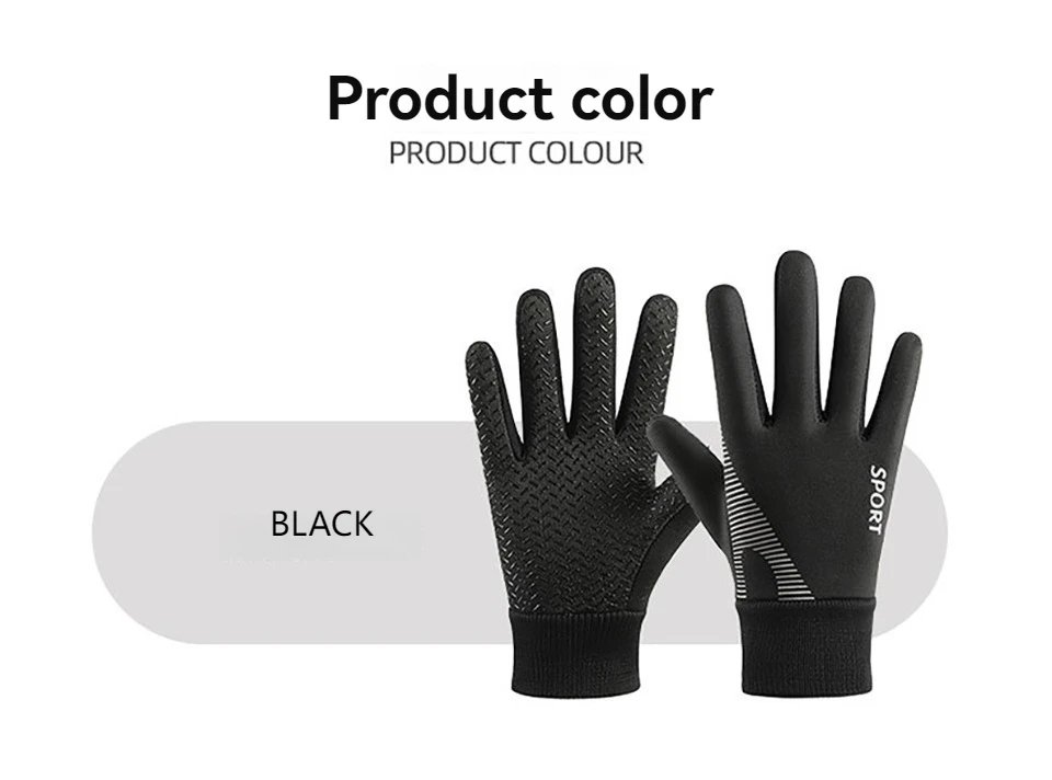 1 Pair Kids Winter Warm Sports Gloves - Cold Weather Water-Resistant Children Mittens Age 5-13 Years Boys Girls