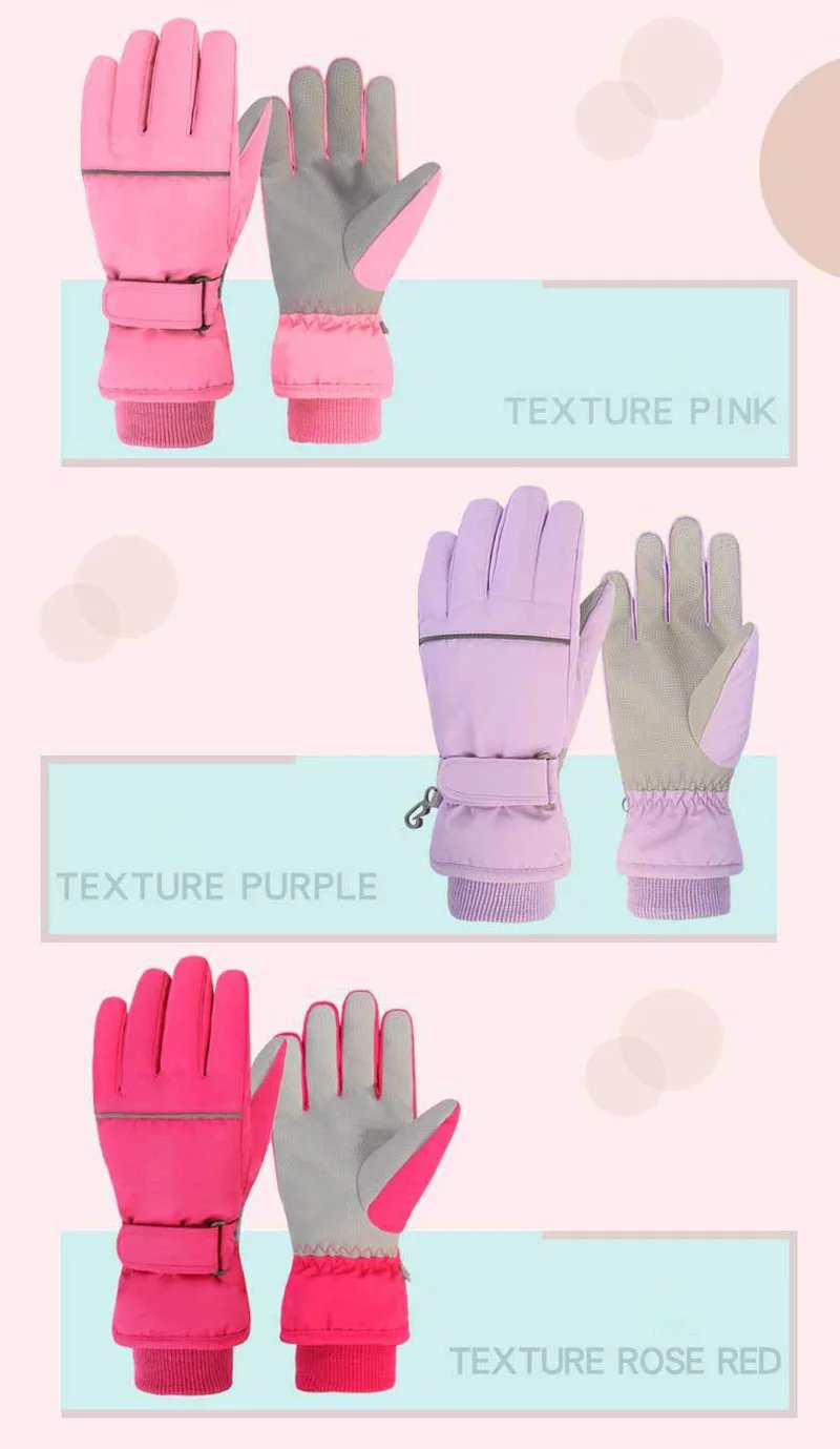 2025 Children Ski Gloves Keep Finger Warm Waterproof Thicken Mittens Winter Snowboard Snow Kids Gloves for Boys Girl Accessories 2025 Children Ski Gloves Keep Finger Warm Waterproof Thicken Mittens Winter Snowboard Snow Kids Gloves for Boys Girl Accessories
