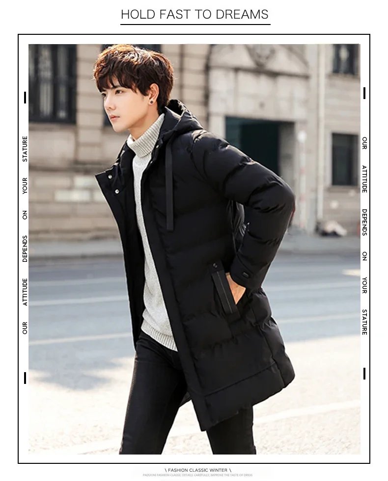 Men Winter Jackets Men's Winter Coat Long Puffer Jacket Waterproof Ski Parka Thicken Insulated Outerwear with Removable Hood Men Winter Jackets Men's Winter Coat Long Puffer Jacket Waterproof Ski Parka Thicken Insulated Outerwear with Removable Hood