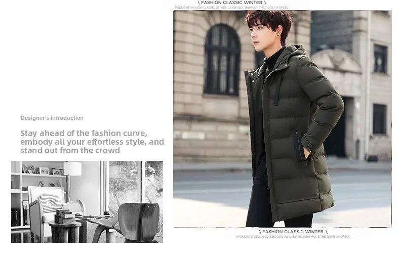 Men Winter Jackets Men's Winter Coat Long Puffer Jacket Waterproof Ski Parka Thicken Insulated Outerwear with Removable Hood Men Winter Jackets Men's Winter Coat Long Puffer Jacket Waterproof Ski Parka Thicken Insulated Outerwear with Removable Hood