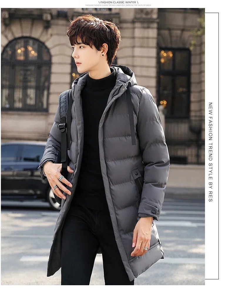 Men Winter Jackets Men's Winter Coat Long Puffer Jacket Waterproof Ski Parka Thicken Insulated Outerwear with Removable Hood Men Winter Jackets Men's Winter Coat Long Puffer Jacket Waterproof Ski Parka Thicken Insulated Outerwear with Removable Hood