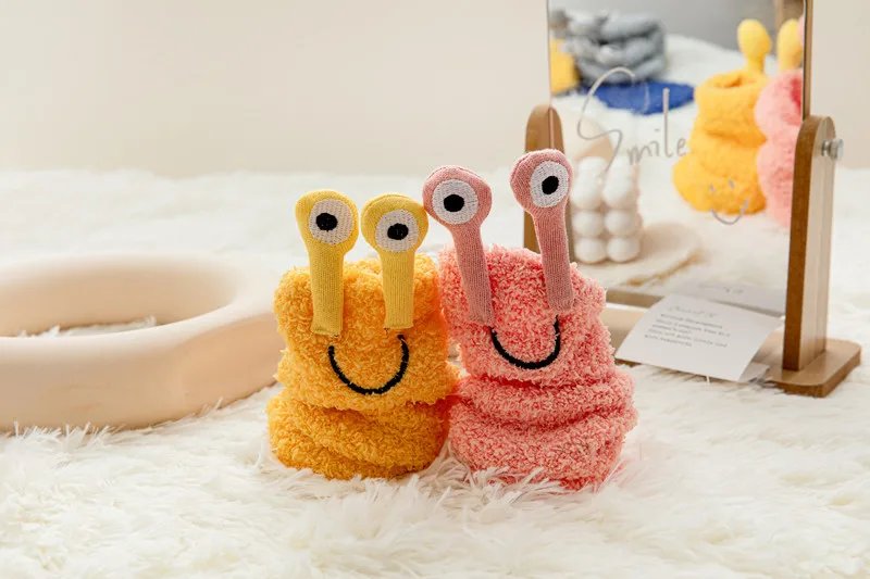 Women's Winter Warm Plush Socks Funny 3D Eyes Monster Cartoon Socks Coral Velvet Non-slip Floor Socks Kawaii Sleeping Socks Gift Women's Winter Warm Plush Socks Funny 3D Eyes Monster Cartoon Socks Coral Velvet Non-slip Floor Socks Kawaii Sleeping Socks Gift