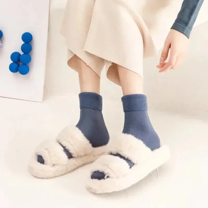 Cozy Imitation Cashmere Thermal Floor Socks Mid Calf Length Thickened Warm Socks Soft Home Sleeping Socks for Autumn Winter Cozy Imitation Cashmere Thermal Floor Socks Mid Calf Length Thickened Warm Socks Soft Home Sleeping Socks for Autumn Winter