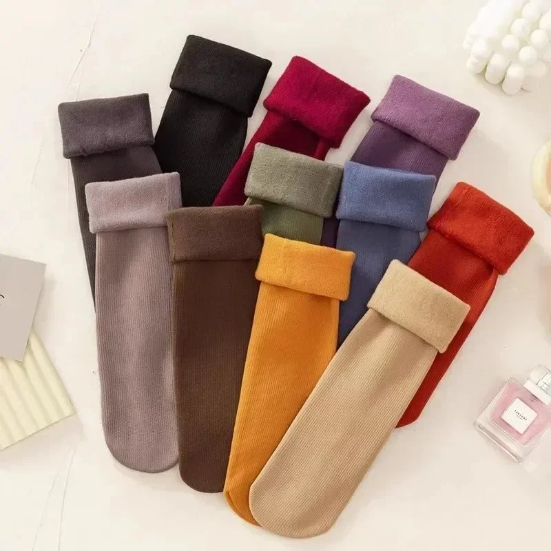 Cozy Imitation Cashmere Thermal Floor Socks Mid Calf Length Thickened Warm Socks Soft Home Sleeping Socks for Autumn Winter Cozy Imitation Cashmere Thermal Floor Socks Mid Calf Length Thickened Warm Socks Soft Home Sleeping Socks for Autumn Winter